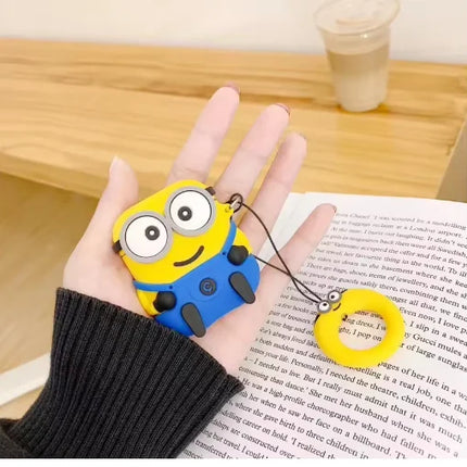 For Airpods 4 Case 2024,3D Cartoon Big Eyes With Bear Toy Silicone Earphone Cover For Airpod 4 Case/Airpods Pro 2 Case Funda