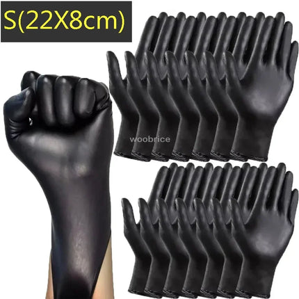 Disposable Gloves Nitrile Gloves Kitchen Black Home Cooking knit reel Tools Tattoo Washing Car Household Cleaning Work Gloves