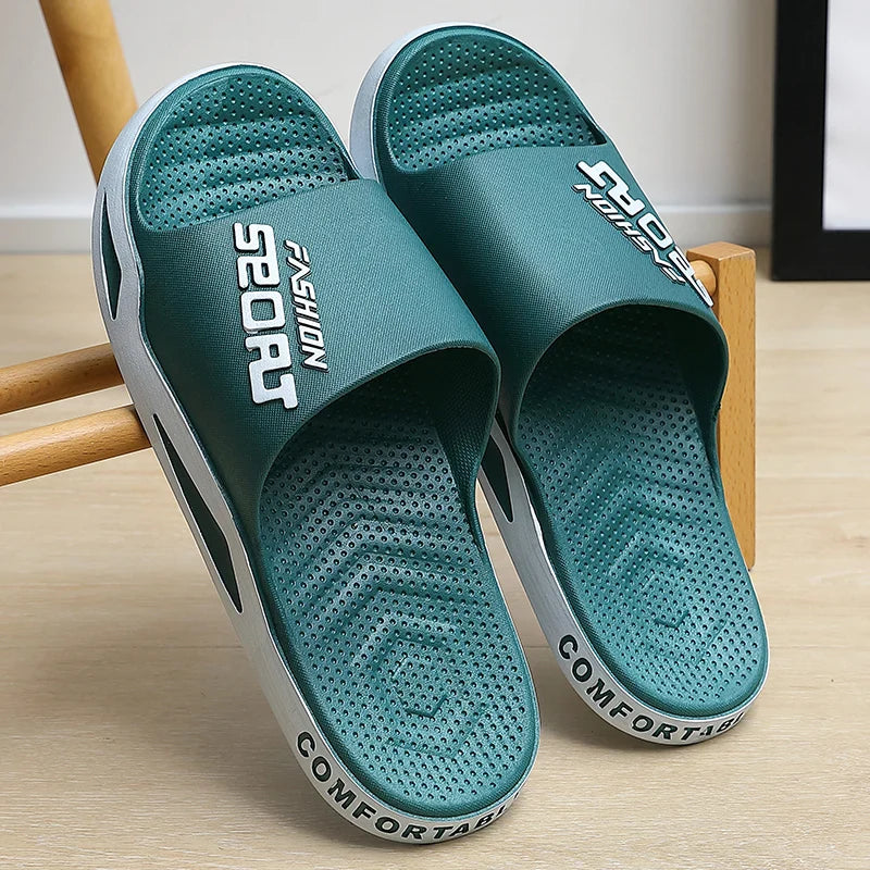 Men's Slippers Indoor Outdoor Non-slip Thick Soft Sole Comfortable Beach Men Casual For Home Big Size Summer Silders Shoes