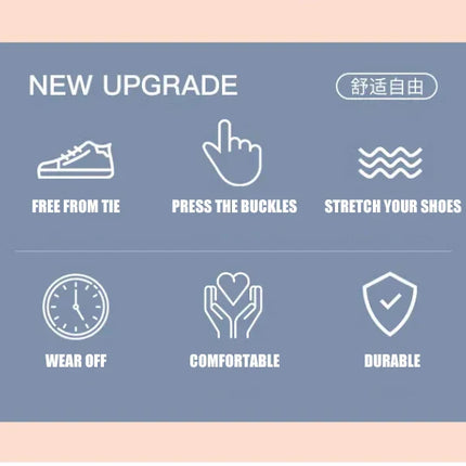 8mm No Tie Shoe Laces Press Lock Shoelaces Without Ties Elastic Laces Sneaker Kids Adult Widened Flat Shoelace for Shoes