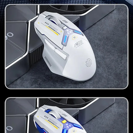 Inphic IN9 Wireless Gaming Mouse Rechargeable Ergonomics Bluetooth Mouse RGB Lighting Effect Desktop Computer Laptop Universal