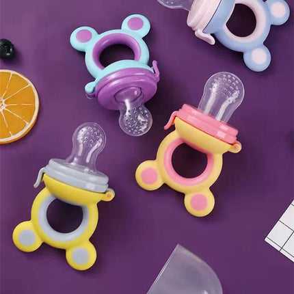 Baby Teether Nipple Fruit Food Feeder For New BornSilicona Teethers Fresh Food Nibbler Pacifier Clip Baby Accessories BPA Free