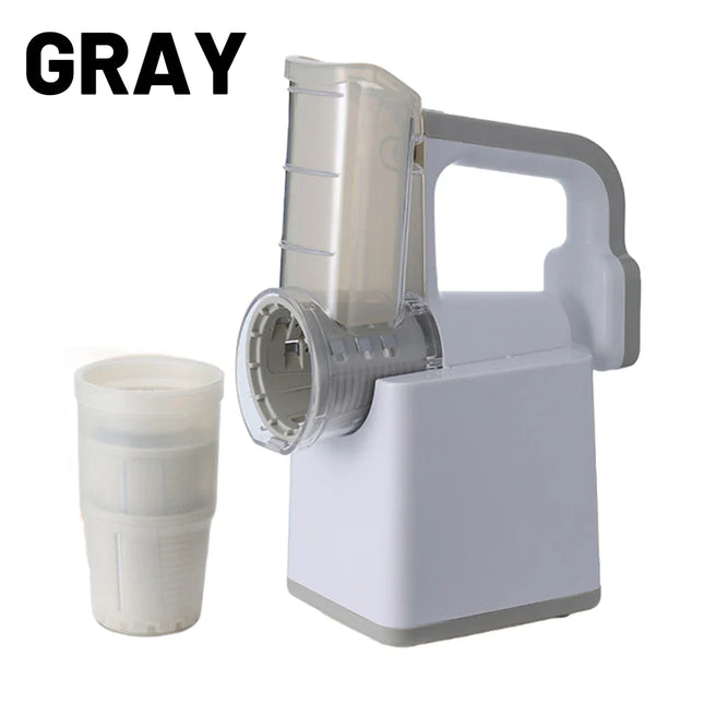 Electric Cheese Grater Portable Salad Maker With 3 Different Shapes of Blades 40W Electric Rotary Slicer Shredder ABS304