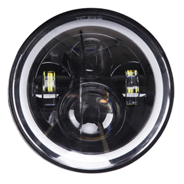 7 inch Moto LED Headlight For Harley Bike With 4-1/2"4.5" LED Passing Lamps Fog Lights 7"Bracket Mounting Ring Motorcycle