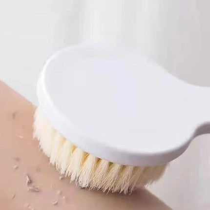 1 Pack Long Handle Shower Brush Unisex Senior Single Side Back Brush Bath Brush Exfoliating Suitable For Wet And Dry Brushes