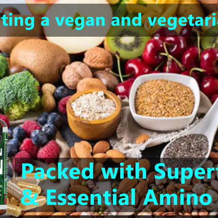 Advanced Vegan Collagen with Hyaluronic Acid, Biotin, Vitamin C & Amino Acids | Amino Acids | Made in UK