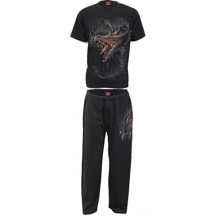 BREAKING OUT - 4pc Mens Gothic Pyjama Set