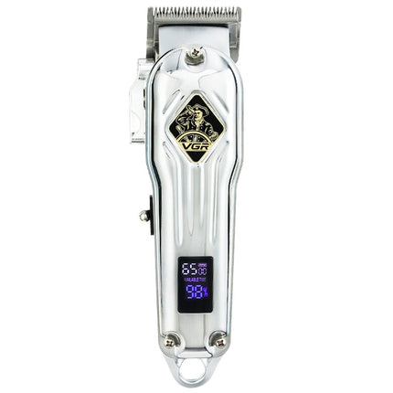 VGR V-267 10W USB Metal Hair Clipper with LED Digital Display & 5 Gears Adjustment, V-267 (Gold), V-267 (Silver)