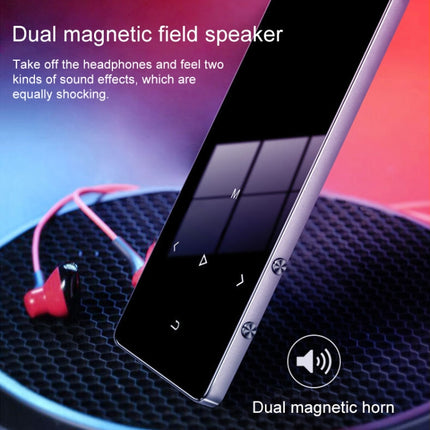 1.8 inch Touch Screen Metal Bluetooth MP3 MP4 Hifi Sound Music Player, Black, Rose Gold