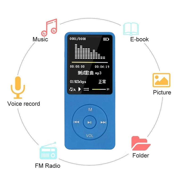 Tragbarer Mini-Walkman mit LCD-Bildschirm, FM-Radio, Videospiele, Filme, MP3- und MP4-Player, 4 GB, 8 GB