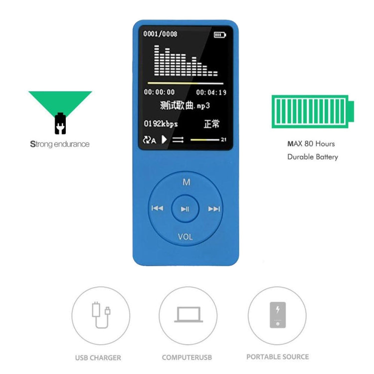 Tragbarer Mini-Walkman mit LCD-Bildschirm, FM-Radio, Videospiele, Filme, MP3- und MP4-Player, 4 GB, 8 GB