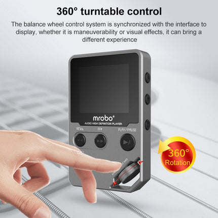 Reproductor de MP3 HIFI de 1,8 pulgadas, reproductor de música sin pérdida de nivel de entrada de alta calidad de sonido de metal, compatible con tarjeta TF / FM / libro electrónico