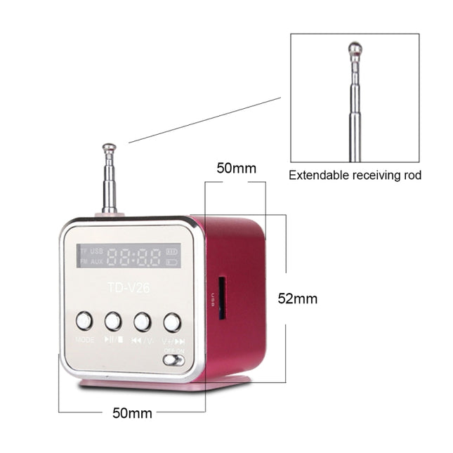 Tragbare Lautsprecher mit FM Mini Multifunktionsradio USB Notebook-Lautsprecher für TV Telefon Unterstützung SD/TF Karte MP3 Musik-Player