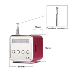 Portable Speakers with FM Mini Multi-function Radio USB Notebook Speakers for TV Phone Support SD/TF Card Mp3 Music Player