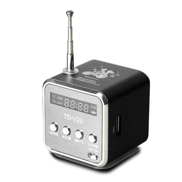 Tragbare Lautsprecher mit FM Mini Multifunktionsradio USB Notebook-Lautsprecher für TV Telefon Unterstützung SD/TF Karte MP3 Musik-Player