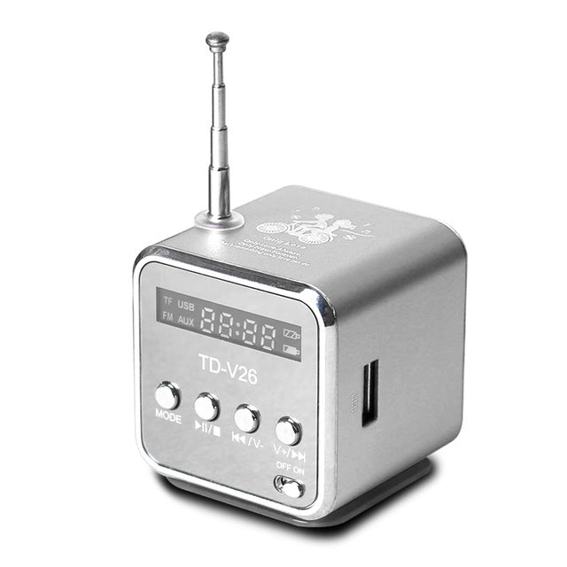 Tragbare Lautsprecher mit FM Mini Multifunktionsradio USB Notebook-Lautsprecher für TV Telefon Unterstützung SD/TF Karte MP3 Musik-Player