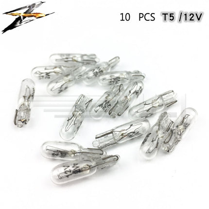10 pcs T5 Car Instrument Meter Light Meter Replacement Lamp Amber 1.2W 12 V Lamps, T5