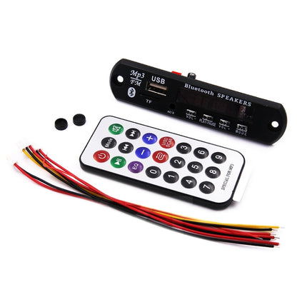 Newest Arrival 1pcs Wireless Bluetooth 12V MP3 WMA Decoder Board Audio Module USB TF Radio For Car accessories, WMA Decoder Board