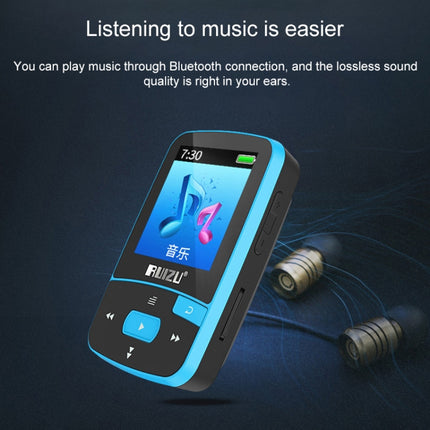 New Arrival Original RUIZU X50 Sport Bluetooth MP3 Player 8gb Clip Mini with Screen Support FM,Recording,E-Book,Clock,Pedometer