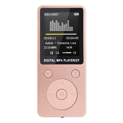 2019 Fashion Portable MP4 Lossless Sound Music Player FM Recorder walkman player mini Support music, radio, recording, 3, Round Key, no memory