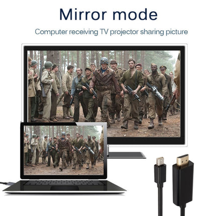 1080P HD DisplayPort DP to HDMI Adapter Cable Cord 1.8M Display Port to HDMI Cable 1080P Video Connector for PC Notebook, Mini DP to HDMI