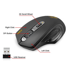 iMICE 2,4 GHz 2000 DPI einstellbarer USB 3.0-Empfänger Optische Computermaus, TBD003784801A, TBD003784801B, TBD003784801C, TBD003784801D, TBD003784801E, TBD003784801F, TBD003784801G, TBD003784801H