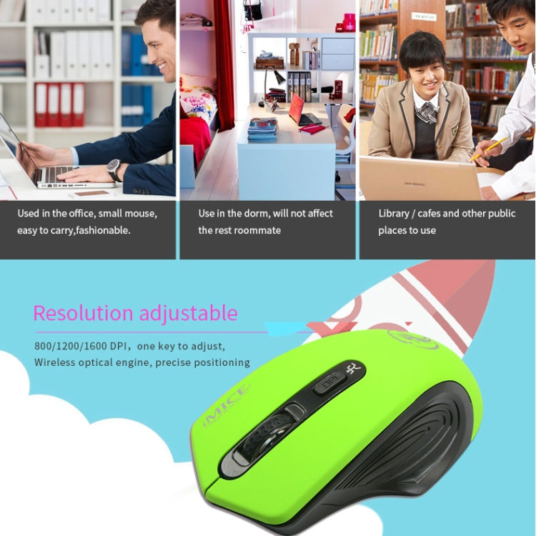iMICE 2,4 GHz 2000 DPI einstellbarer USB 3.0-Empfänger Optische Computermaus, TBD003784801A, TBD003784801B, TBD003784801C, TBD003784801D, TBD003784801E, TBD003784801F, TBD003784801G, TBD003784801H