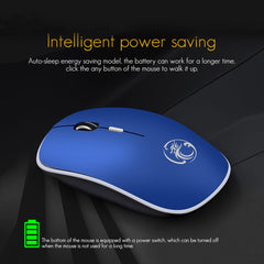 iMCE 2.4Ghz 1600 DPI Ergonomic Noiseless USB Mute Wireless Mouse