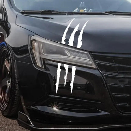 Reflective Car Sticker Monster Scratch Stripe Claw Marks Car Auto Headlight Decoration Vinyl Decal Car Stickers, Size:40X12cm