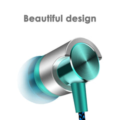 Metal Wired Earphone Super Bass Sound Headphones In-Ear Sport Headset with Mic for Xiaomi Samsung Huawei