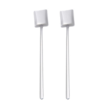 2 PCS Stainless Steel Spoon Creative Coffee Spoon Bar Ice Spoon Gold Plated Long Stirring Spoon