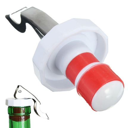 5 PCS Kitchen Gadgets Stainless Steel Silicone Wine Stopper Beer Opener, Wine Stopper Opener