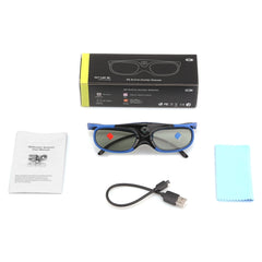 Universal Battery DLP Active Shutter 3D Glasses 96-144Hz For XGIMI Optoma Acer Viewsonic Home Theater Projector 3D TV