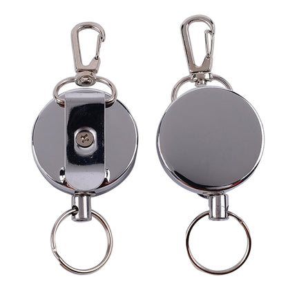 Resilience Steel Wire Rope Elastic Sporty Retractable Anti Lost Keychain, Resilience Steel Wire Rope Keychain
