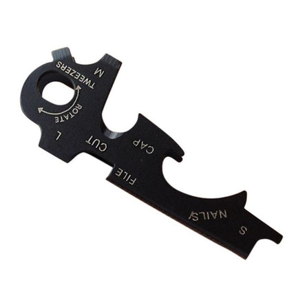 8 in 1 Multitools EDC Stainless Steel Keychain Outdoor Survival Gear Gadget, 8 in 1 (Black), 8 in 1 (Silver)