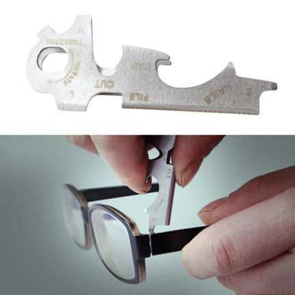 8 in 1 Multitools EDC Stainless Steel Keychain Outdoor Survival Gear Gadget, 8 in 1 (Black), 8 in 1 (Silver)