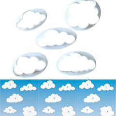 10 PCS Cake Mold Cloud Fondant Cake Decoration Printing Die Cutting Mold, Cloud Shape