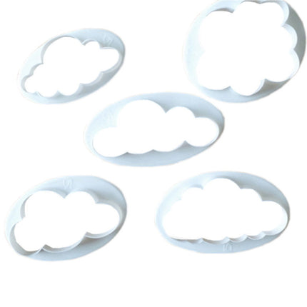 10 PCS Cake Mold Cloud Fondant Cake Decoration Printing Die Cutting Mold, Cloud Shape