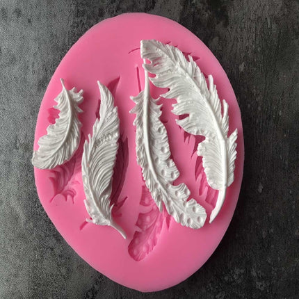 Feather Sugar Silicone Mold Fondant Mold Cake Decorating Tools, Feather Sugar Shape