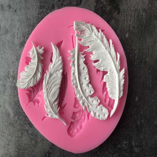 Feather Sugar Silicone Mold Fondant Mold Cake Decorating Tools, Feather Sugar Shape