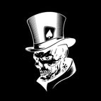 Joker Skeleton Skull / Silver