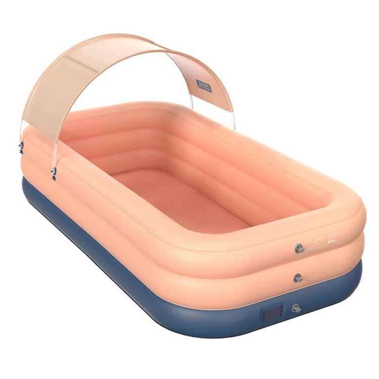 PVC Shade Wireless Automatic Inflatable Swimming Pool Household Children Swimming Pool Large Outdoor Plastic Pool with Shed, 2.1m, 2.6m, 3m