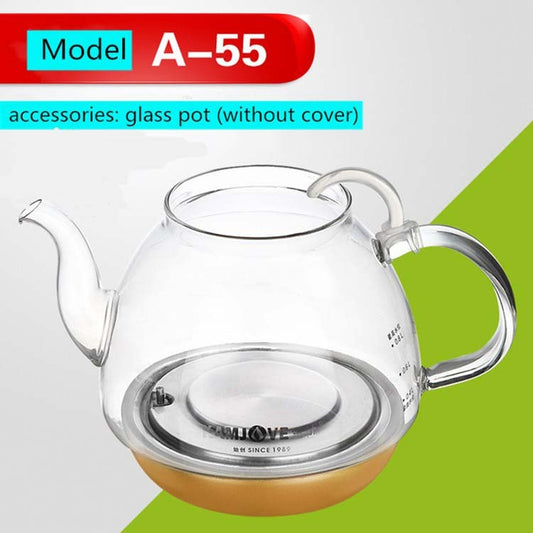 KAMJOVE Tea Maker Health Pot Glass Accessories, A-55 Glass Pot
