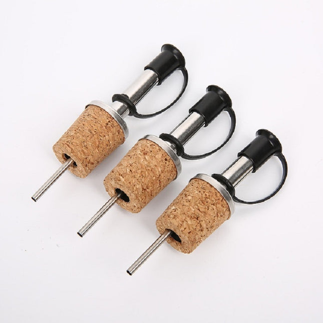 20 PCS Cork Wine Stopper Stainless Steel Pourer Wine Diversion Spout Dispenser