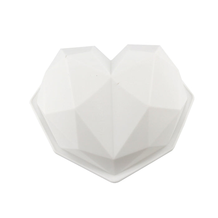 3 PCS Diamond Love DIY Cake Silicone Mold Sponge Baking Tool Chiffon Mousse Dessert Mold, Diamond Love Shape