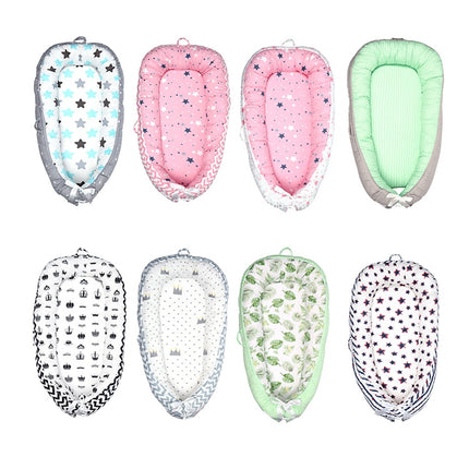 80*50cm Baby Bed Newborn Nursing Bionic Bed Crib Cot Baby Sleeping Artifact Bed Travel Bed Bumper