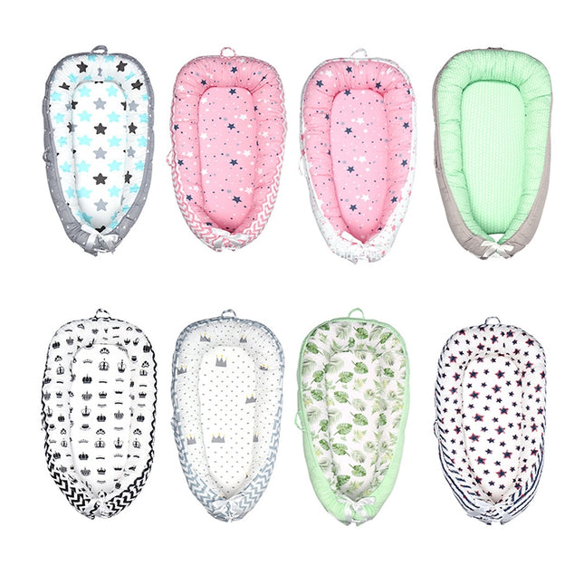 80*50cm Baby Bed Newborn Nursing Bionic Bed Crib Cot Baby Sleeping Artifact Bed Travel Bed Bumper