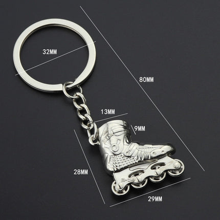 Creative Simulation Skates Keychain Personalized Pendant Gift, Skates Shape(Red), Skates Shape(Blue), Skates Shape(Gold, Skates Shape(Silver)