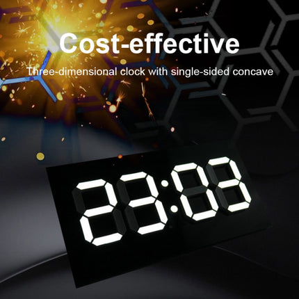 Creative Wall Clock Alarm Clock Simple Remote Control Perpetual Calendar Electronic Clock US Plug, Single-sided Remote Control