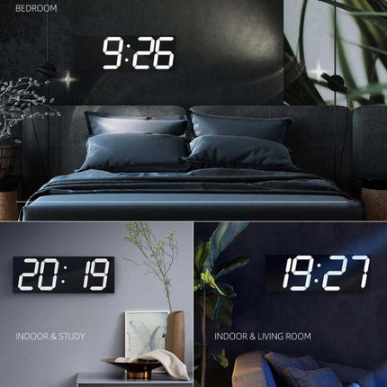 Wall Sticker LED Wall Clock Decorative Clock Creative Acrylic Mirror Clock US Plug, Remote Version Sealed Box